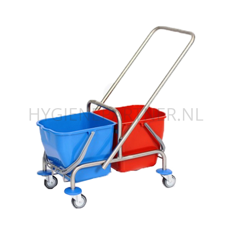 WM601004 Rolemmer dubbel RVS 2x17 liter